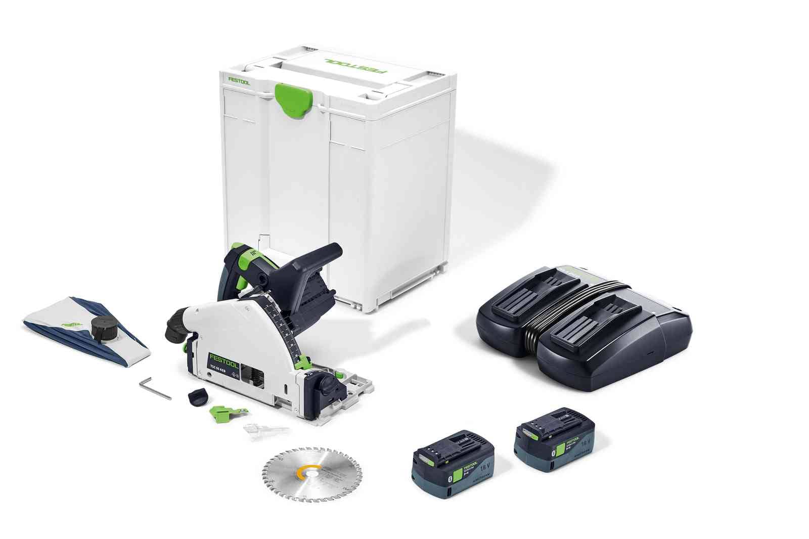 Festool Акумулаторен потъващ циркулярен трион TSC 55 5,0 KEBI-Plus/XL