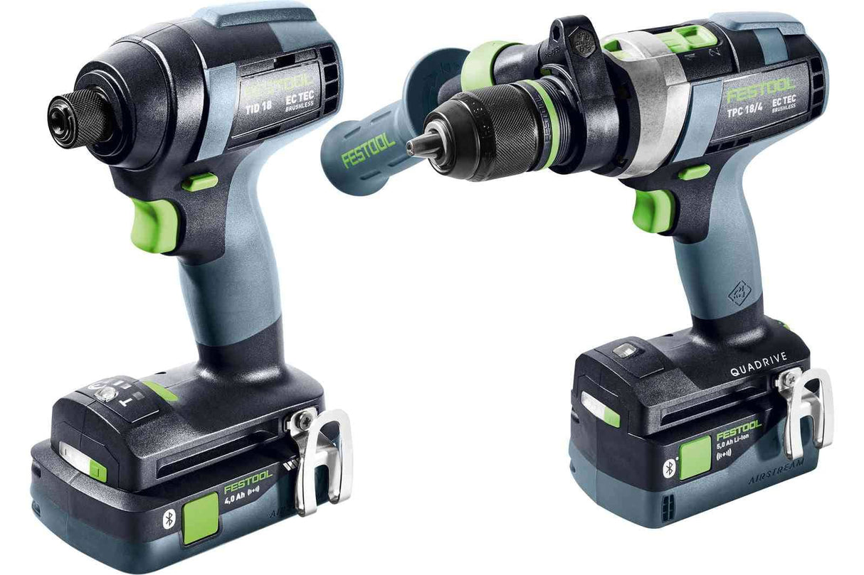 Festool Screwdriver and drill bit set TID 18 5,0/4,0-Set TPC 18/4