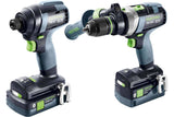 Festool Screwdriver and drill bit set TID 18 5,0/4,0-Set TPC 18/4