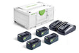 Festool Енергиен комплект SYS 18V 4x5,0/TCL 6 DUO