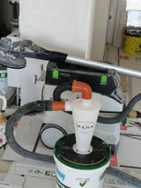 Transparent vacuum cleaner dust collector