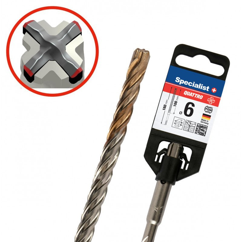 Specialist+ Бургия QUATTRO 6/100 x 160 mm