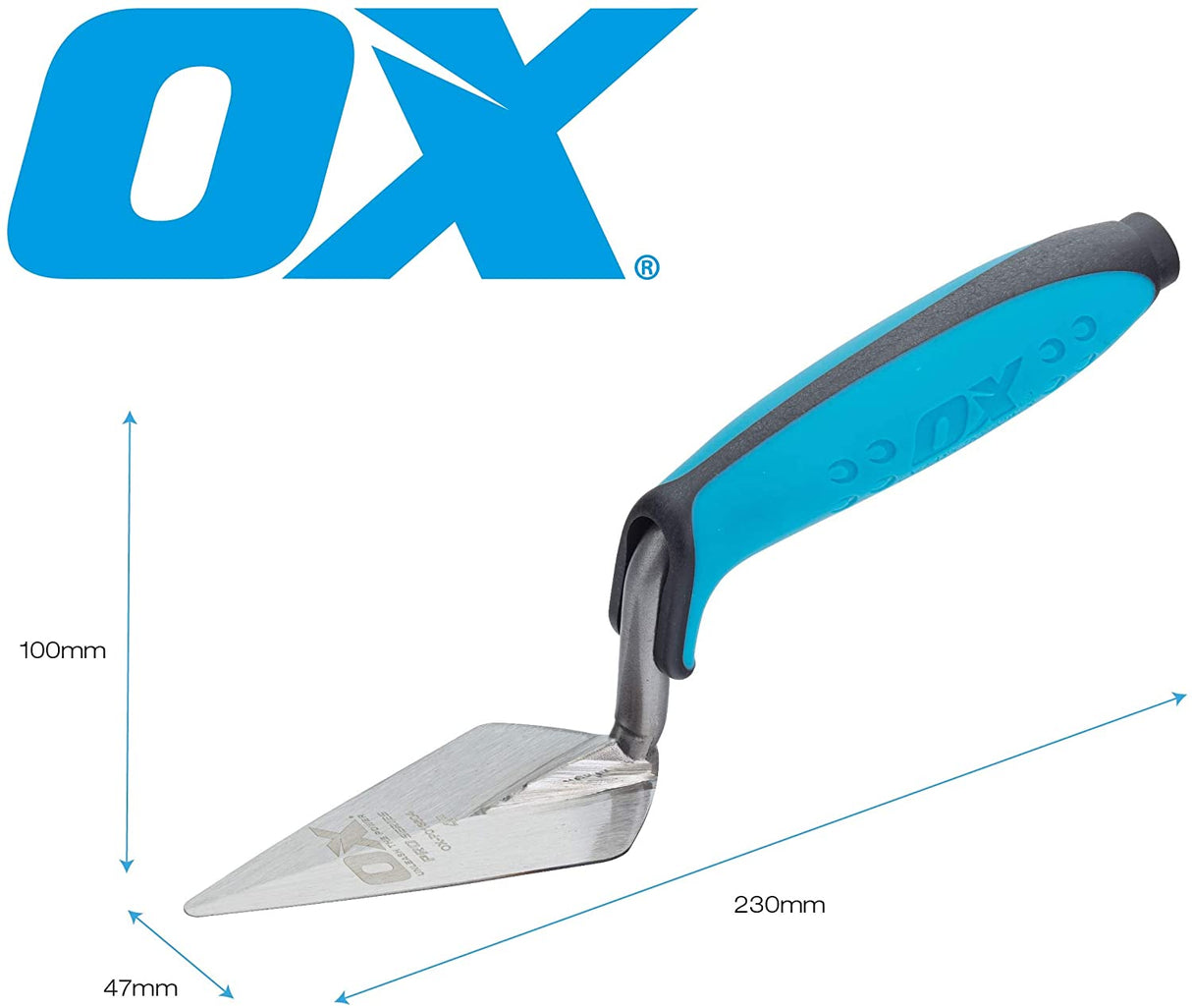 OX Tools PRO мистрия 102mm — изглед на конструкцията