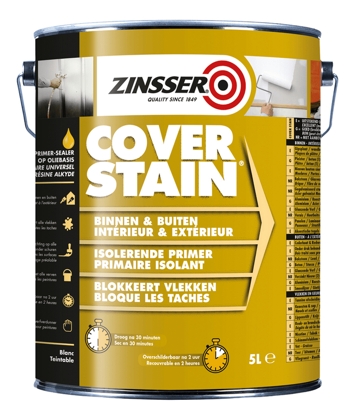 Zinsser Cover Stain 5L — блокиращ грунд против петна