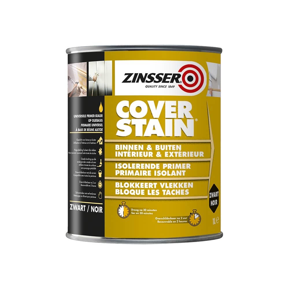 Zinsser Cover Stain СИВ 1L — блокиращ грунд против петна