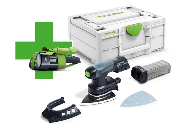 Festool Акумулаторна делта-шлайф машина DTSC 400-Basic + ПОДАРЪК БАТЕРИЯ