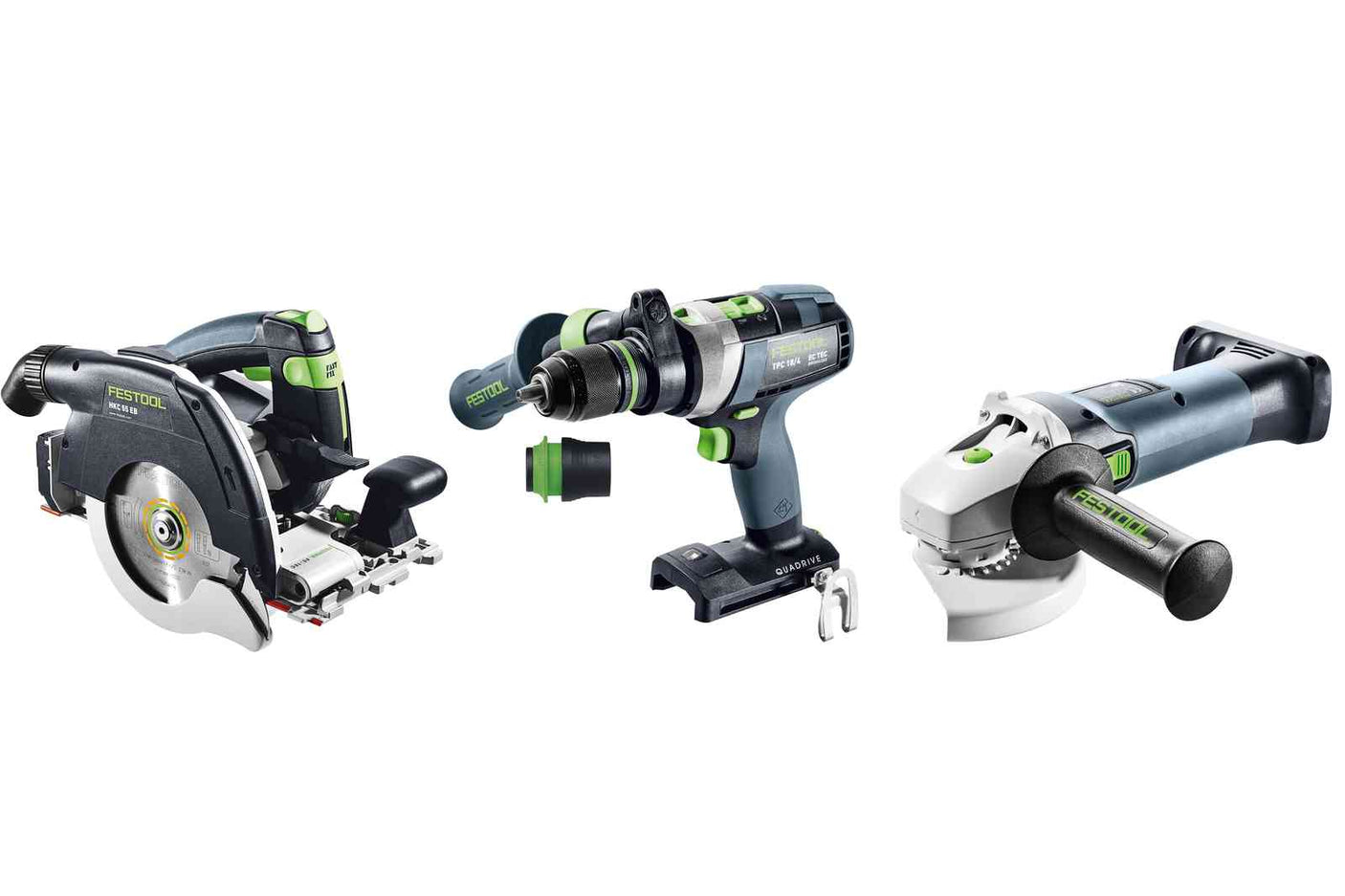 Festool Timber construction cordless combo set HKC 55/TPC 18/AGC 18/TB M 137