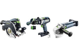 Festool Timber construction cordless combo set HKC 55/TPC 18/AGC 18/TB M 137