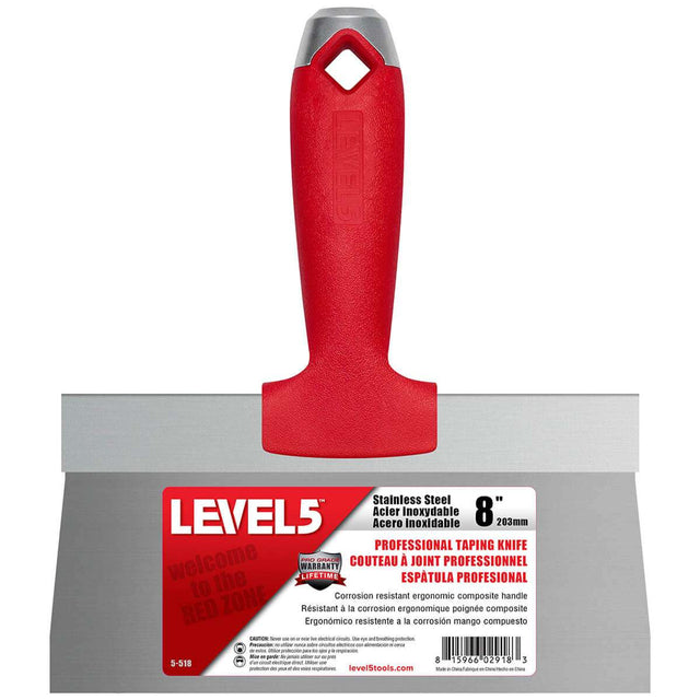 LEVEL 5 Широка шпакла с композитна дръжка 8"/203mm