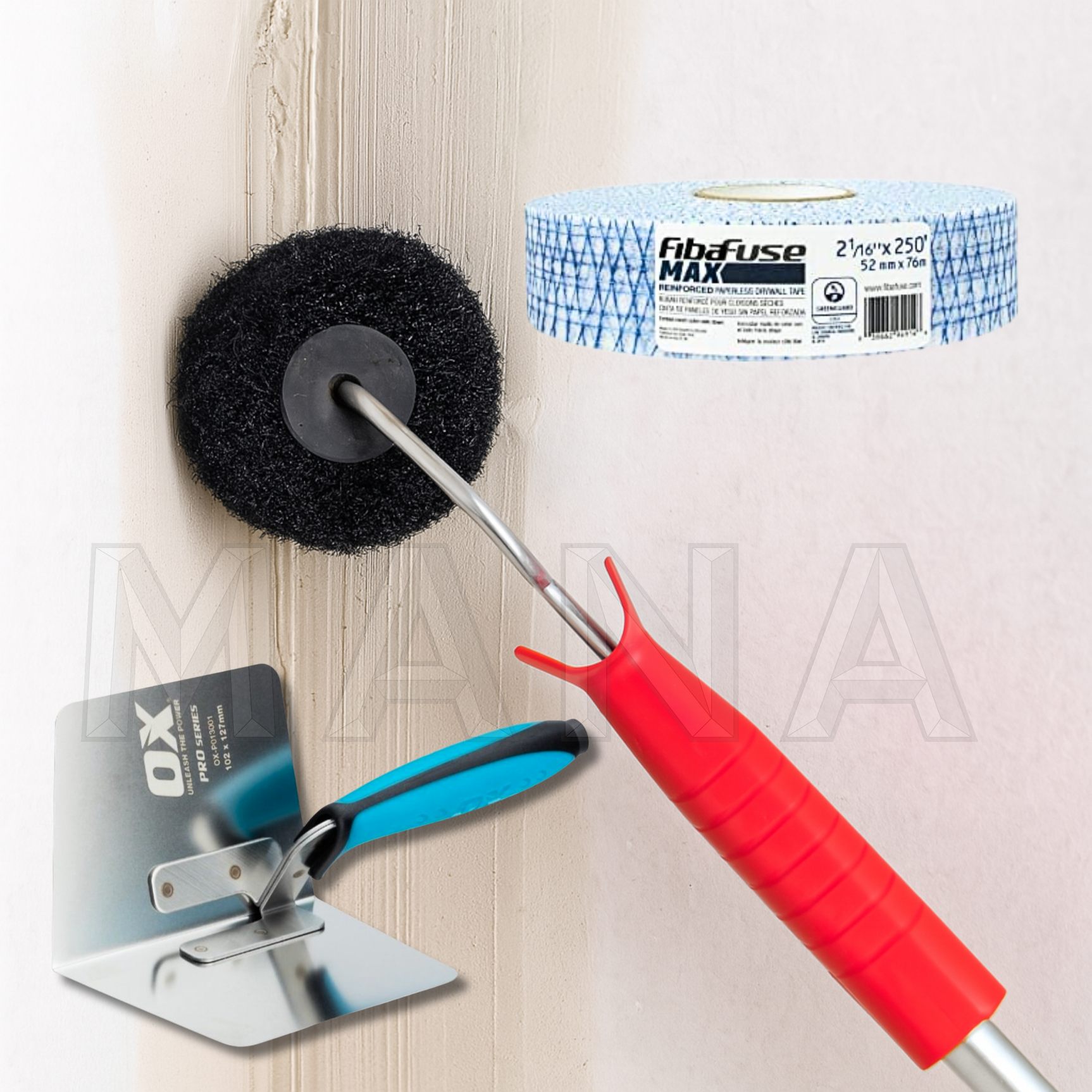 MANA Комплект за въртешни ъгли/  Ъглов Валяк + мистрия+ лента