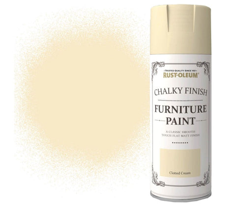 RUST OLEUM Спрей за мебели тебеширено покритие/Clotted Cream 0.400ml