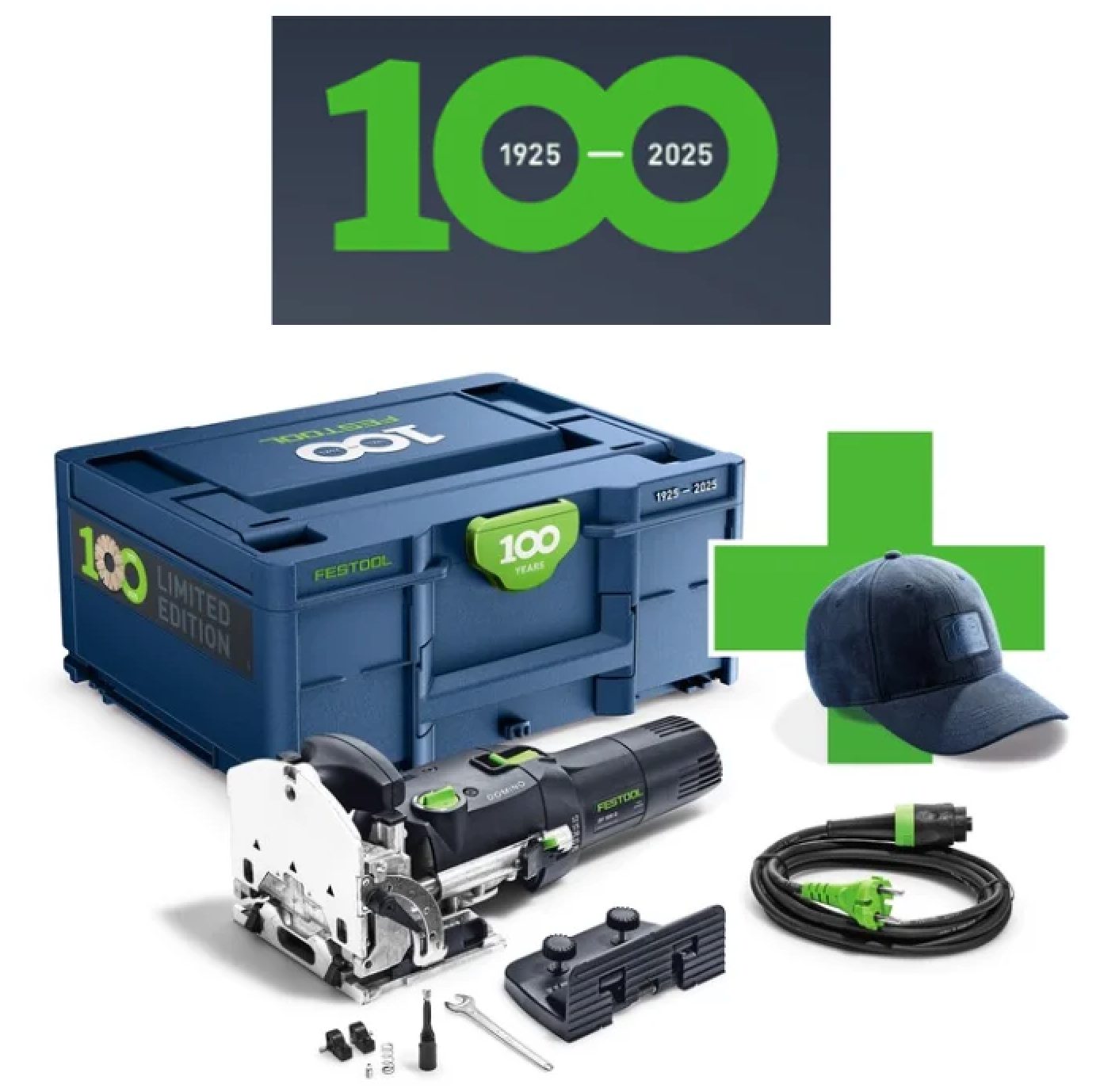Festool 100 години фреза за дибли DOMINO DF 500 Q-Plus 100Y Limited Edition