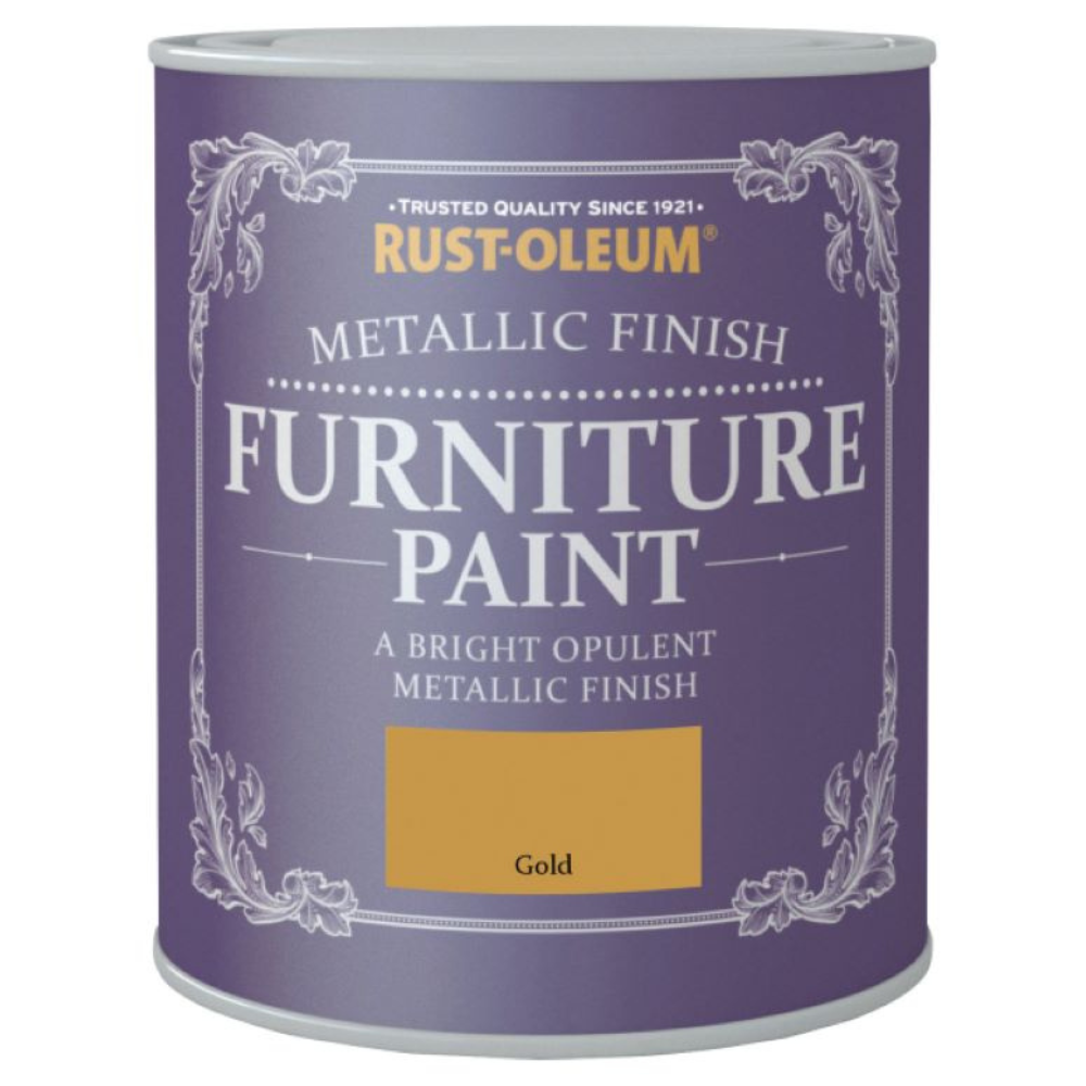 RUST OLEUM Тебеширена боя за мебели с метално покритие/Gold 750ml