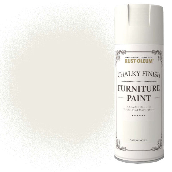 RUST OLEUM Спрей за мебели тебеширено покритие/Антично Бяло
