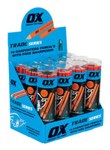 OX Trade Medium Red Carpenters Pencils 10 pk