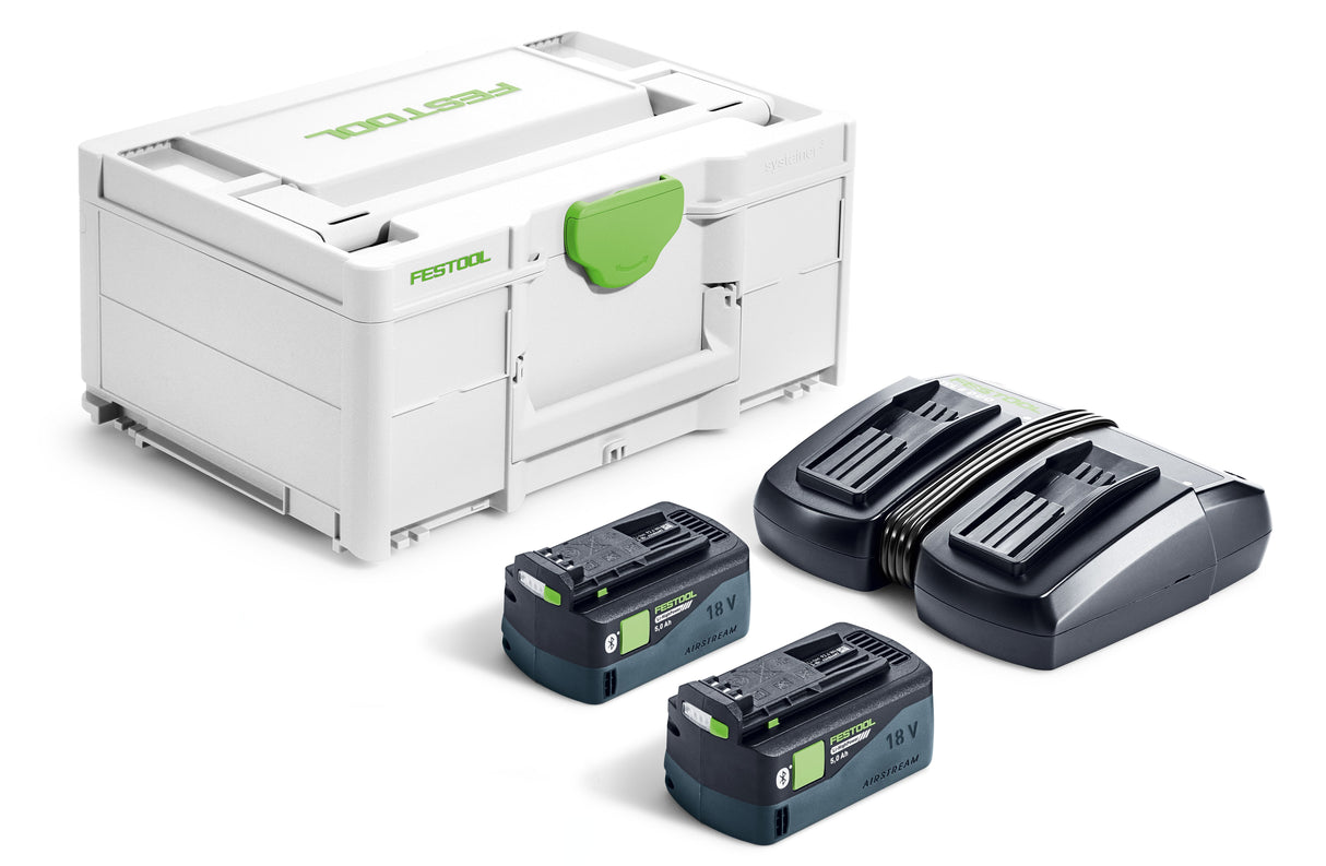 Festool Енергиен комплект SYS 18V 2xHP5,0/TCL6DUO