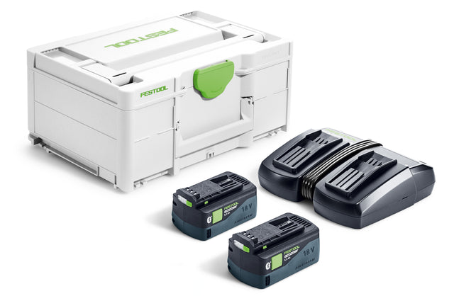 Festool Енергиен комплект SYS 18V 2xHP5,0/TCL6DUO