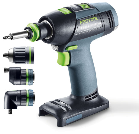Festool Акумулаторен винтовърт T18+3 Basic-Set