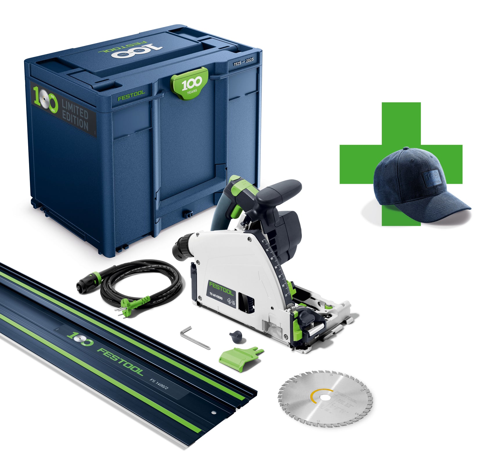 Festool Потъващ циркулярен трион, TS 60 KEBQ-Plus-FS , Лимитирано издание 100 г.