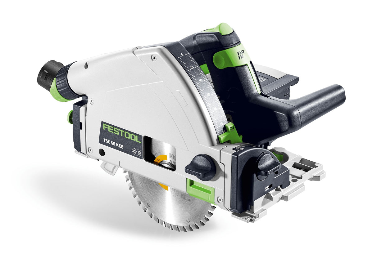 Festool Акумулаторен потъващ циркулярен трион TSC 55 KEB-Basic