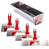 LEVEL 5 Комплект за шпакловане с 4 широки шпакли