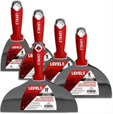 LEVEL 5 Комплект шпакли 4, 5, 6, 8, 10 с гумени ръкохватки 