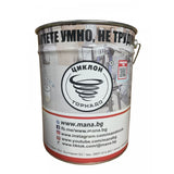 Метална кофа с разпробит капак и обрач 18л.