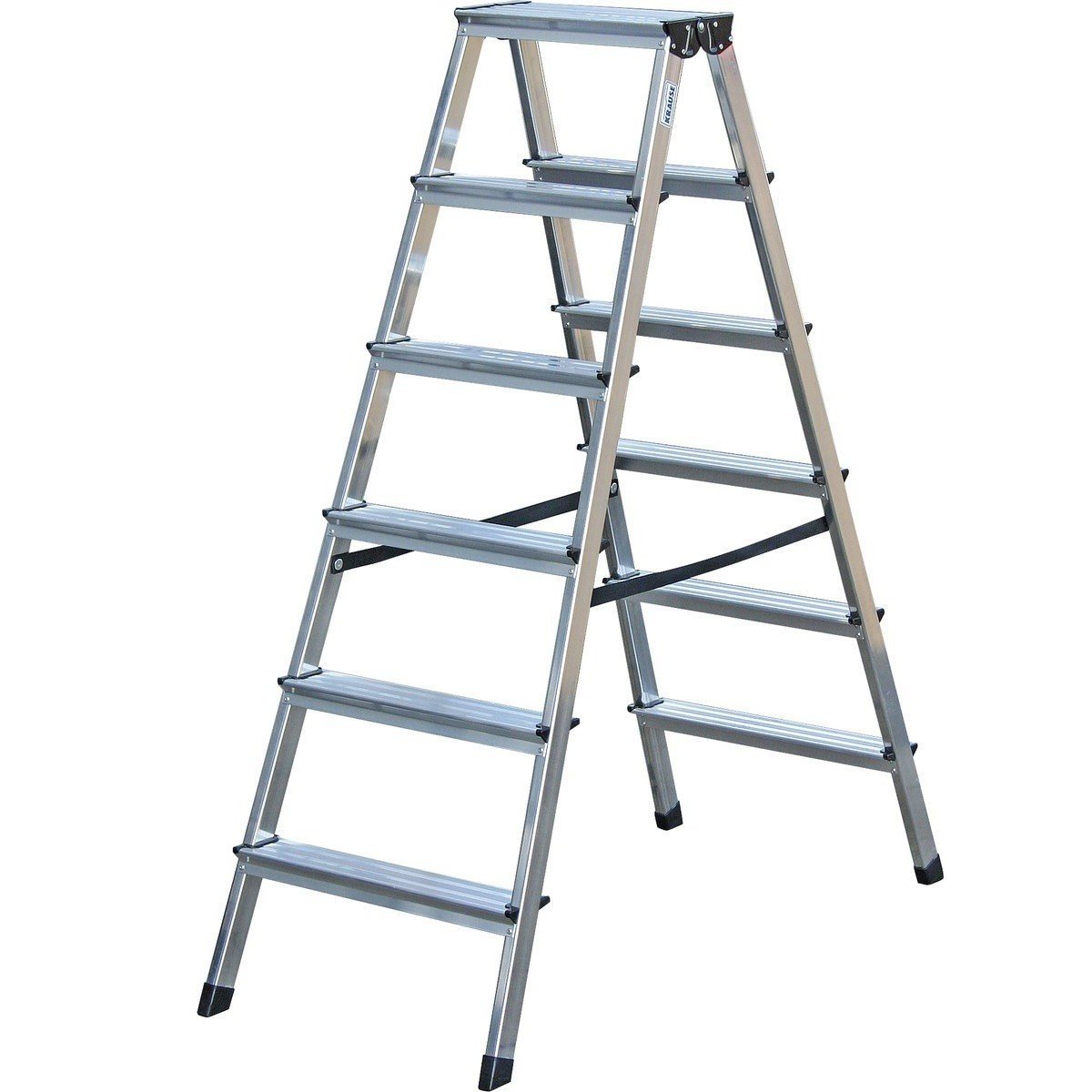 Алуминиева двустранна стълба 2х6/1,30м