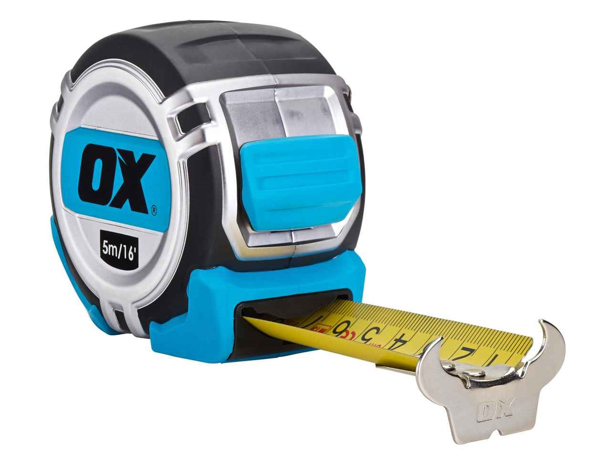 OX Tools PRO инструмент за строителство 5м — ергономична дръжка