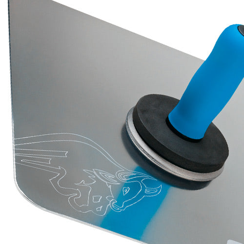 Ox Pro Aluminium Hawk 13in x 13in + OX Semi Flex 40 cm trowel