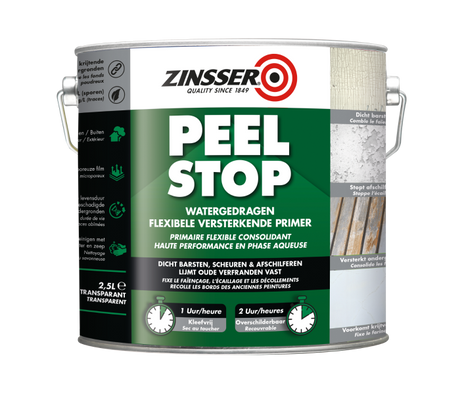 ZINSSER Peel stop Прозрачен уплътнител за слаби повърхности/2.5L