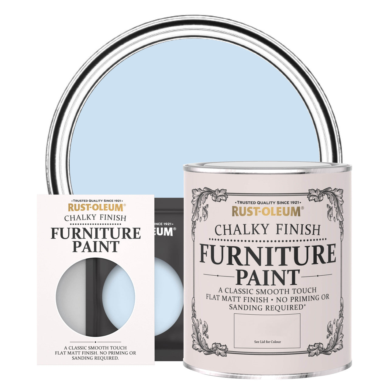 RUST OLEUM Тебеширена боя за мебели/Powder Blue 125ml