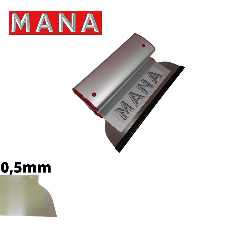 MANA PRO Нож за шпакловане, алуминиев профил 25см/ 0,5mm