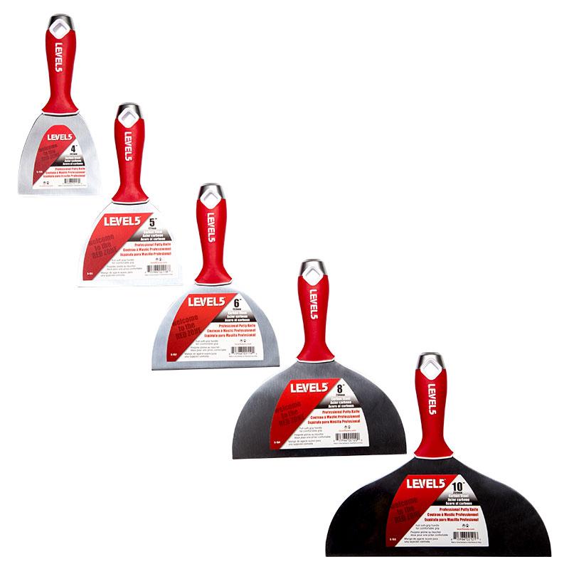 LEVEL 5 3" Stainless Steel Putty Knife - Soft Grip Handle