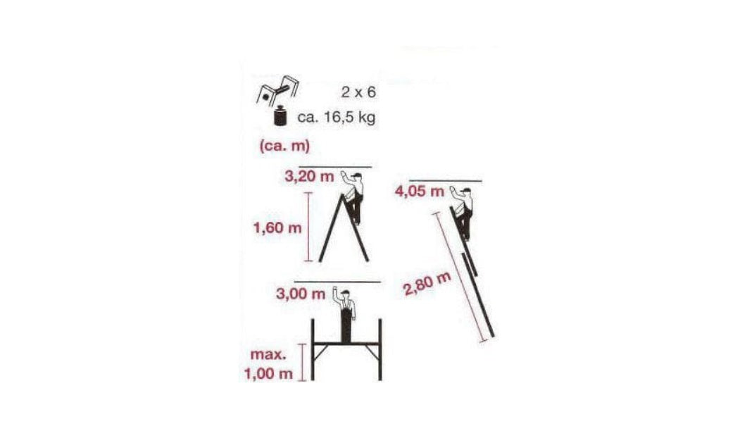 KRAUSE Scaffold ladder 2x6
