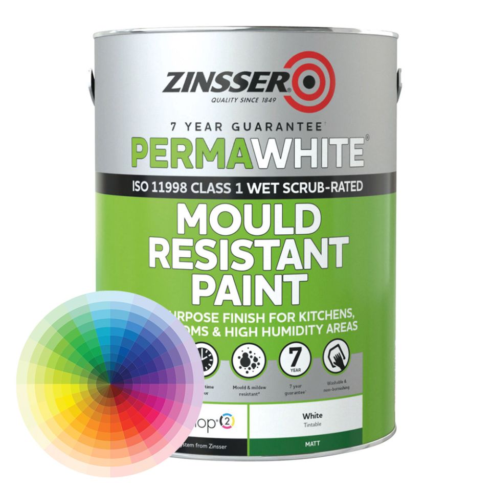 Zinsser Perma-White MATT 2.5L — интериорна боя против мухъл и плесен