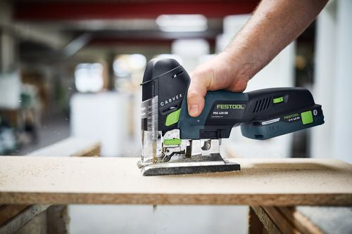 Festool Монтажен пакет от акумулаторен винтоверт и прободен махален трион / зеге T 18+3/PSC 420 HPC I-Set