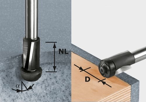 Festool Подравняващ фрезер HW D19/25 ss S12