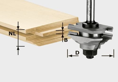 Festool Профилна пружинна фреза HW S8 D46 x D12-FD