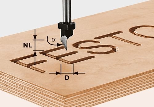 Festool Фрезер за изработка на надписи HS S8 D11/60°