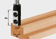 Festool Фрезер за нут с обръщаеми пластини HW S8 D10/25 WP Z1
