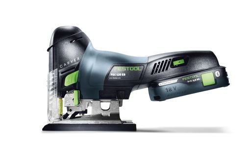 Festool Акумулаторен махален прободен трион / зеге PSC 420 HPC 4,0 EBI-Set CARVEX