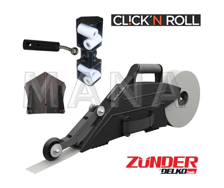 Delko Zunder + Click n’ roll ролер за вътрешни ъгли с адаптор + Флъшер 6см